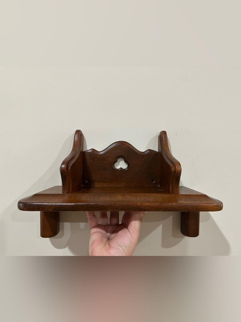 Classic Brown Wood Wall Shelf